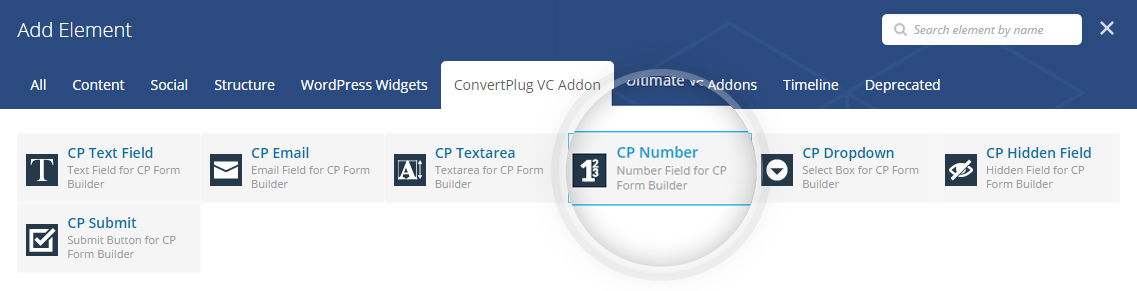 CP Number element