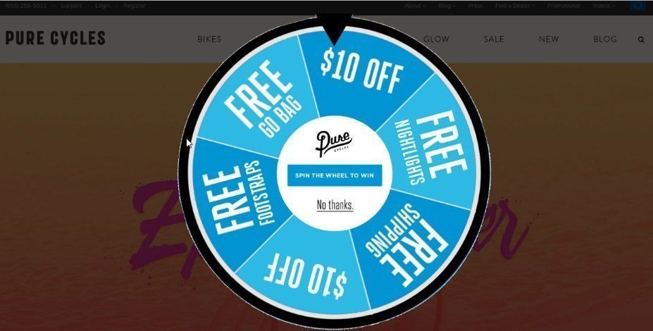 popup to display discount offers_purecycles