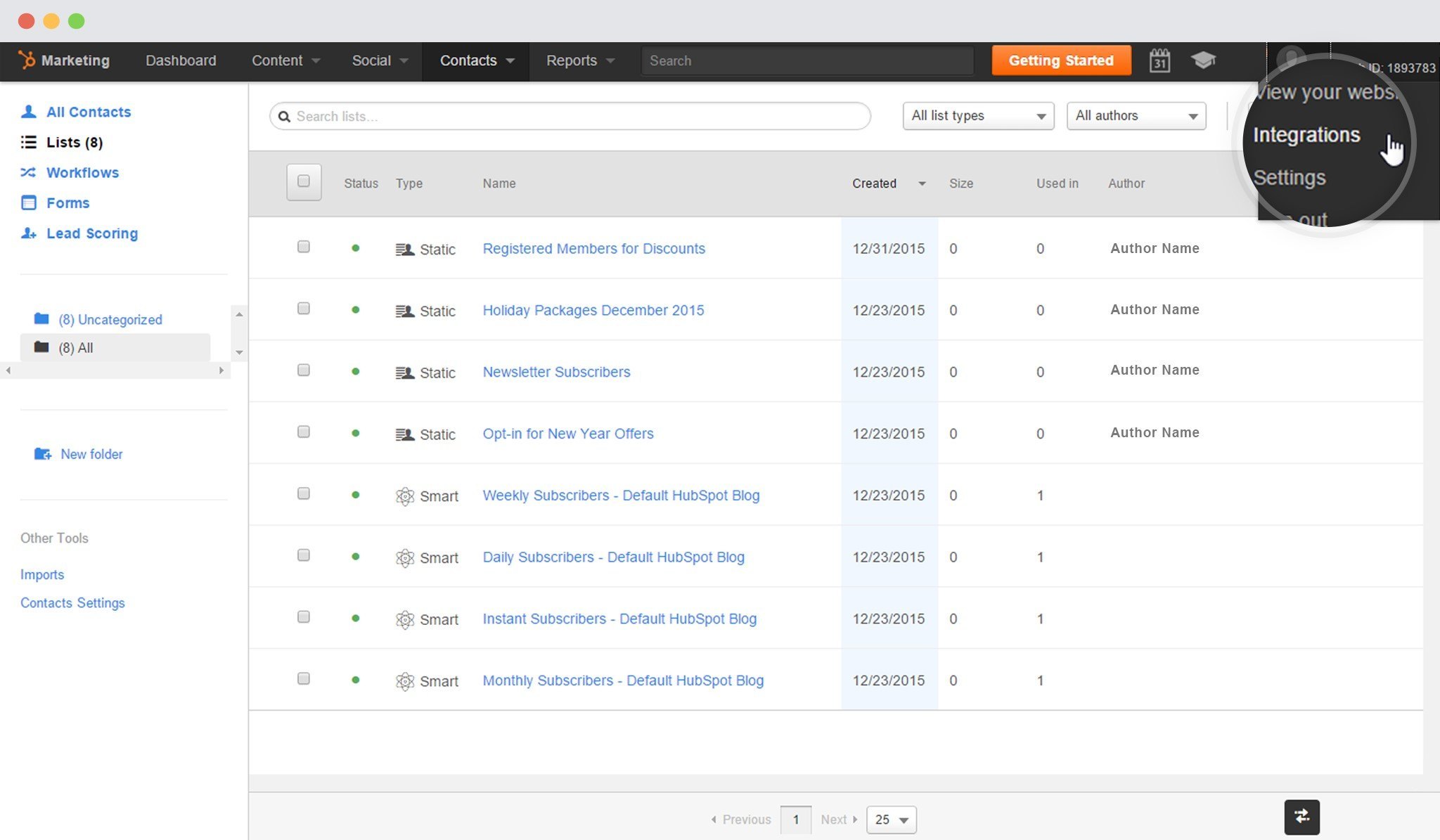 hubspot integrations